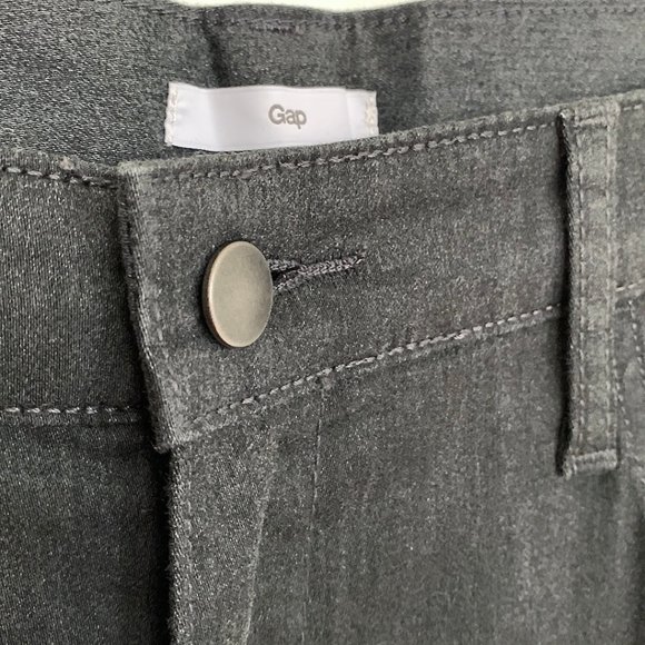 Gap sateen charcoal grey low rise pants with stretch - Picture 7 of 8
